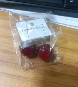Fashionable western stylish cherry earrings