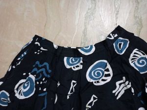 Abstract Doodle Print Skirt &amp; Crop Top Co-ord Set