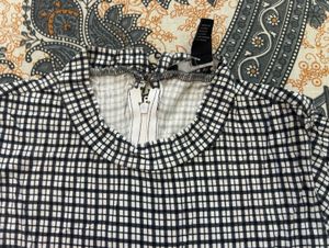 Chic Black &amp; White Gingham Dress