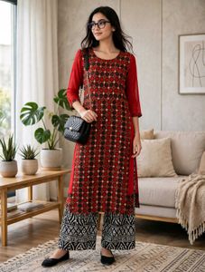 Stylish Red Kurta