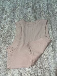 Ribbed Racerback Crop Top