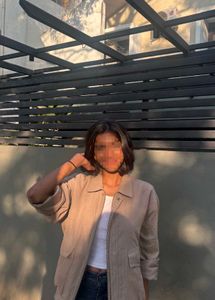 Stylish Oversized Beige Jacket