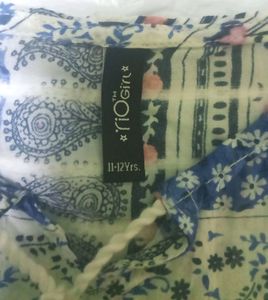 Printed Summer 🌞 🏝️ Top For Girls