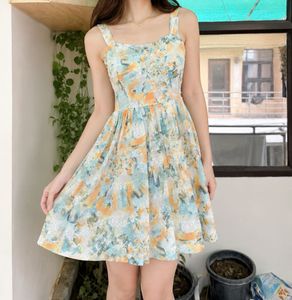 Summer Floral Print Mini Dress