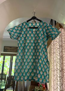 Green Printed top