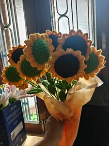 Handmade Crocheted Flowers-28 nos
