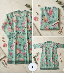 Brand New Floral Print Kurta
