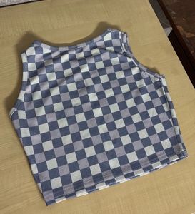 Checkered Crop Top
