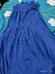 Blue Full Patiala/ Viscose/free Size