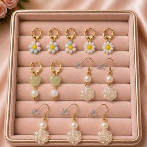 Set of 6 pairs cute earrings