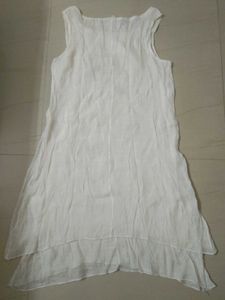 White Floral Sleeveless Top