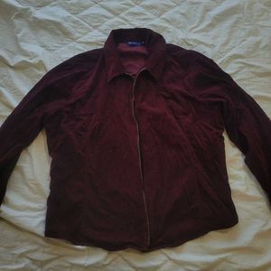 Maroon Velour Jacket