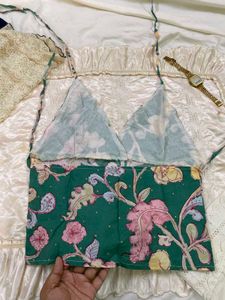y2k Floral Halter Neck Top