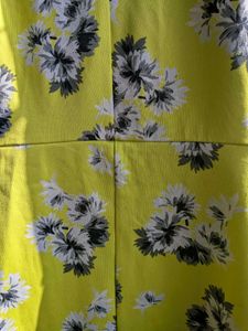 Yellow Floral Peter Pan Collar Dress