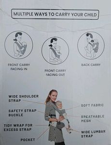 Green R for Rabbit Baby Carrier
