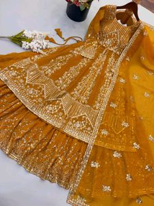 Exquisite Mustard Lehenga Choli