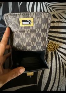 Chic Micro Handbag with Gold Chain