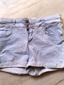Light Wash Denim Shorts