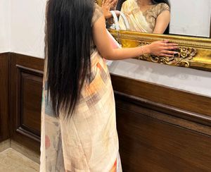 luxury Floral Print Saree