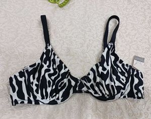 brand new Zebra Print Bikini Top..34C