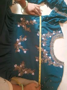 Blue Heavy garara dress