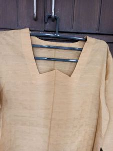 Elegant Mustard Beige Kurta