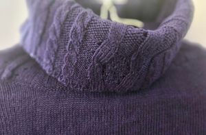Smart Purple Highneck Sweater