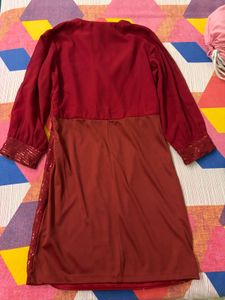 Sparkling Red Sequin Party Dress