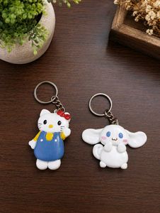 Cute Cartoon Keychain Set - Hello Kitty & Cinnamor