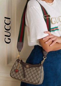 Gucci Strawberry Charm Shoulder Bag