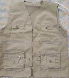 Men's Khaki Utility Vest