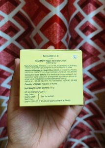 Mirabelle Snail Miiin Repair Cream