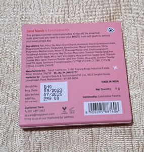 Myglamm Popxo Mini Eyeshadow Kit Send Noods
