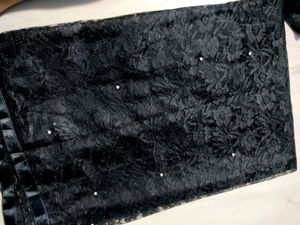 Black Net Saree