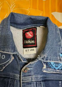 Kids Cool Denim Jacket with Patches