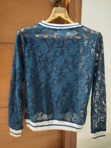 MAX Blue Lace Long Sleeve Top💙