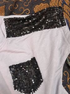 Crop Top With Sequence Work