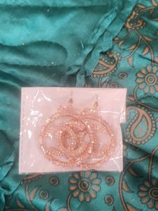 Sparkling CC Hoop Earrings