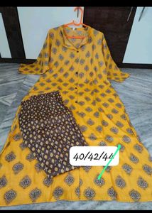 Floral Print Kurta with Pants combo