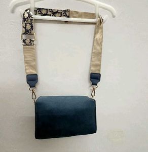 Stylish blue cross body bag