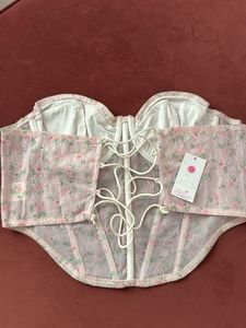 Floral Print Corset Top