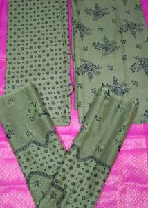 Floral Print Unstitched Suit Fabric