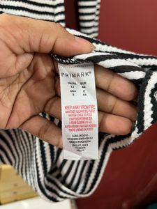 🖤 Primark Monochrome Stripe Knit Dress