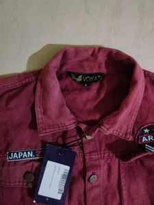 Y1 Men's Denim Jacket Faded L Size