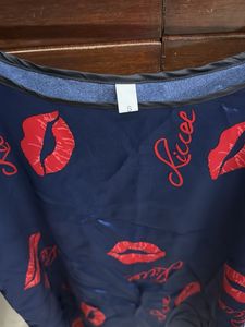 Silky Slip Dress - Kiss Print