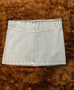 Beige Mini skirt
