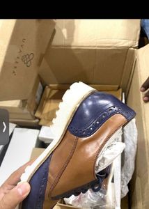 Unavera Rosch Wingtip Brogue Shoes Blue