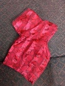 Elegant Satin Patterned Georgette Saree