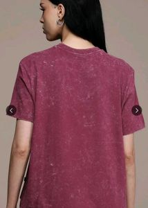 Maroon Graphic Print T-Shirt
