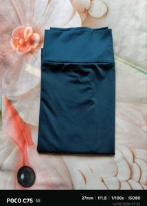 Stylish Teal Pencil Skirt